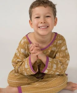 Mirasa Design Baby Stripe Pants - Forest Yellow Kids' + Baby 2 Mirasa Design Baby Stripe Pants - Forest Yellow Kids' + Baby