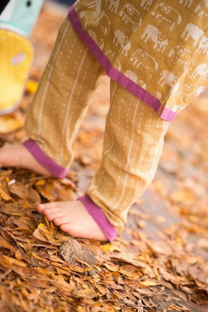 Mirasa Design Baby Stripe Pants - Forest Yellow Kids' + Baby Mirasa Design Baby Stripe Pants - Forest Yellow Kids' + Baby