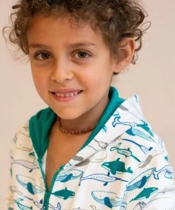 Mirasa Design Baby Whales Hoodie - Jade