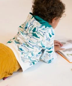 Mirasa Design Baby Whales Hoodie - Jade