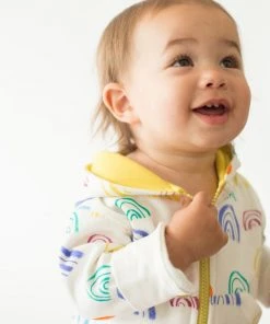 Mirasa Design Baby Rainbow Hoodie - Celery