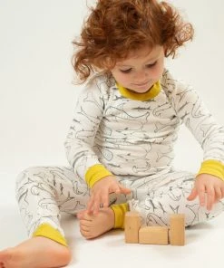 Mirasa Design Kids' + Baby Kids' Shark Pajama Set - Celery