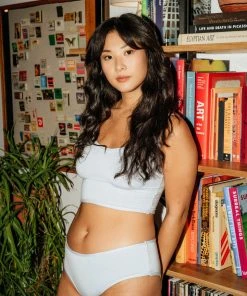 Mary Young Moana Bamboo Hip Bikini Underwear - Sky Blue Underwear + Bras 3 Mary Young Moana Bamboo Hip Bikini Underwear - Sky Blue Underwear + Bras