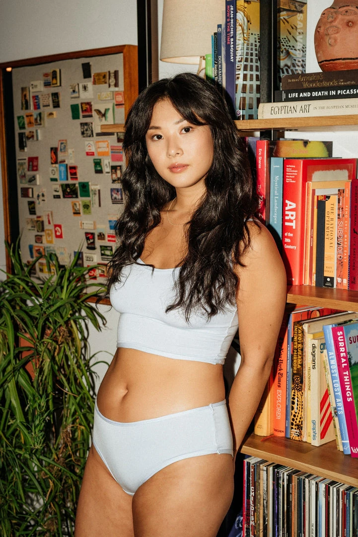 Mary Young Moana Bamboo Hip Bikini Underwear - Sky Blue Underwear + Bras Mary Young Moana Bamboo Hip Bikini Underwear - Sky Blue Underwear + Bras