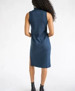 Tonlé Mock Neck Upcycled Dress Clothing