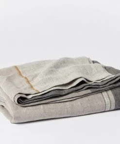 Coyuchi Mojave Linen Blanket - Gray