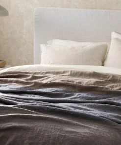 Coyuchi Home Goods Mojave Linen Blanket - Indigo