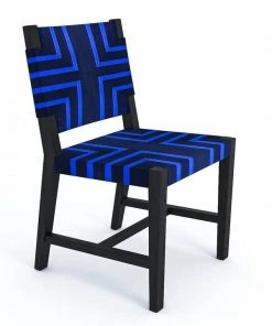 Masaya & Co. Monimbo Dining Chair - Midnight Blue Pattern Furniture