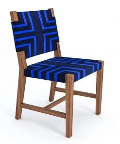 Masaya & Co. Monimbo Dining Chair - Midnight Blue Pattern Furniture