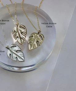 L.Greenwalt Jewelry Best Sellers Monstera Necklace 4 L.Greenwalt Jewelry Best Sellers Monstera Necklace