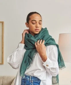 Studio Variously Accessories Moss Linen Scarf 