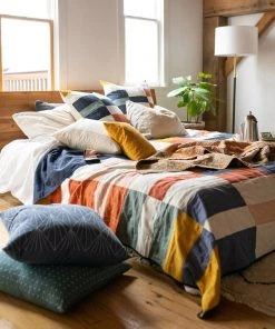 Anchal Home Goods Multi-Check Quilt