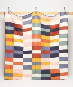 Anchal Home Goods Multi-Check Quilt