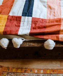 Anchal Home Goods Multi-Check Quilt