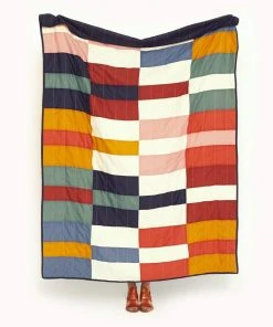 Anchal Home Goods Multi-Check Quilt