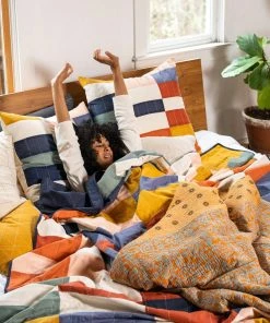 Anchal Multi-Check Throw Pillow