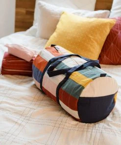 Anchal Multi-Check Weekender Duffel Bag