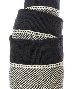 Swahili African Modern Home Goods Mwende Sisal Storage Basket Set 2 Swahili African Modern Home Goods Mwende Sisal Storage Basket Set