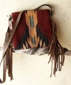 MZ Fair Trade Shadow Wool Fringe Bag Accessories