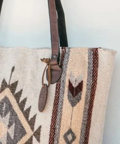 MZ Fair Trade Snowflake Wool Tote Bag