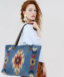MZ Fair Trade Accessories Sparrow's Song Wool Tote Bag