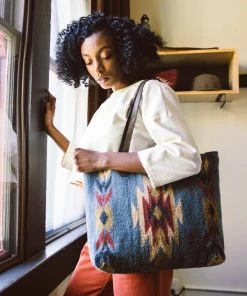 MZ Fair Trade Accessories Sparrow's Song Wool Tote Bag