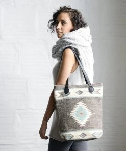 MZ Fair Trade Starlight Wool Bucket Tote Bag