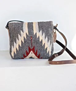 MZ Fair Trade Stormy Skies Wool Crossbody Bag