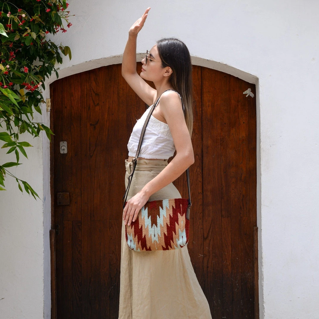 MZ Fair Trade Accessories Sunrise Wool Crossbody Bag MZ Fair Trade Accessories Sunrise Wool Crossbody Bag