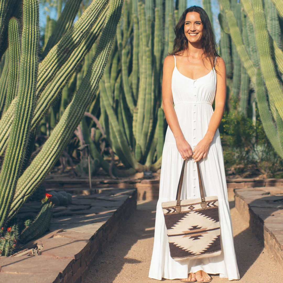 MZ Fair Trade Tierra Wool Bucket Tote Bag Accessories MZ Fair Trade Tierra Wool Bucket Tote Bag Accessories