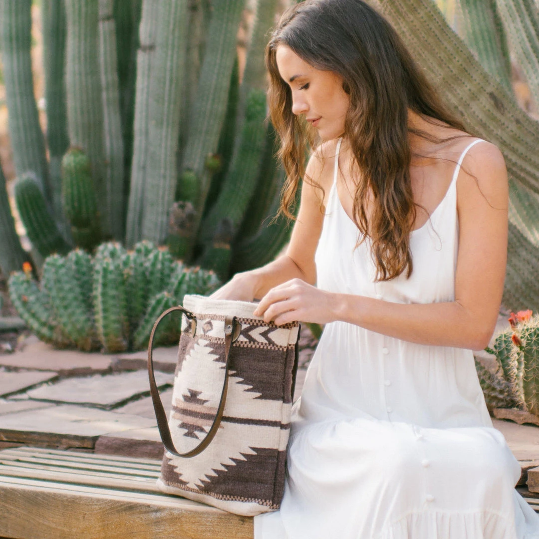 MZ Fair Trade Tierra Wool Bucket Tote Bag Accessories MZ Fair Trade Tierra Wool Bucket Tote Bag Accessories