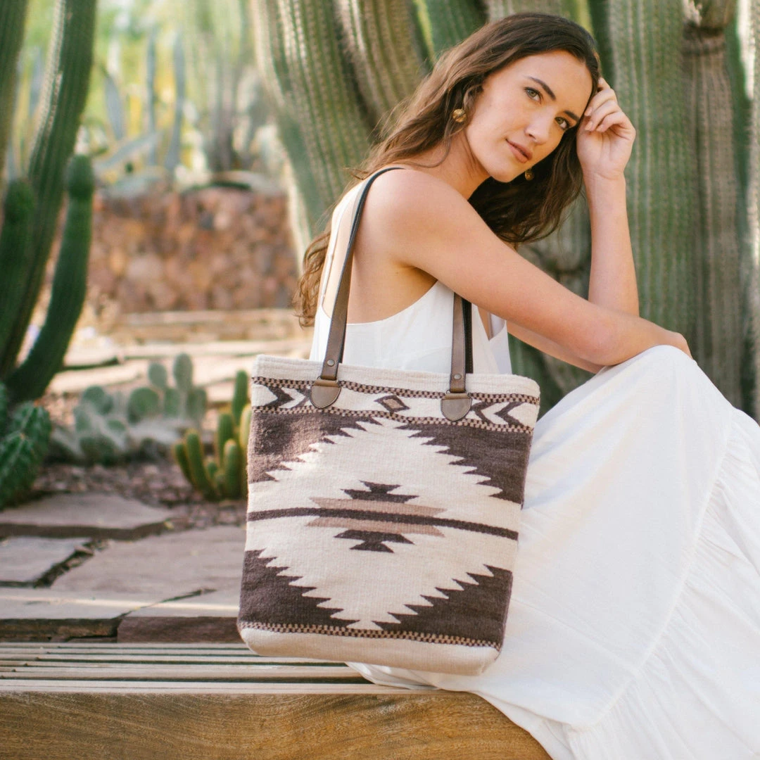 MZ Fair Trade Tierra Wool Bucket Tote Bag Accessories MZ Fair Trade Tierra Wool Bucket Tote Bag Accessories