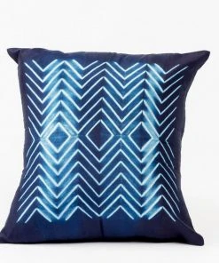 Studio Variously Naami Silk Throw Pillow - Indigo Home Goods