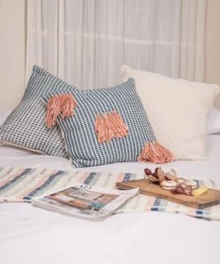 Zuahaza Naidi Throw Pillow Cover With Tassels