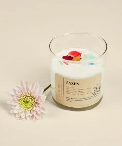 Ritual And Fancy Best Sellers Natural Flower Petal Glass Tumbler Candle - 12 Oz