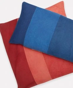 Anchal Naturally Dyed Colorblock Lumbar Pillow
