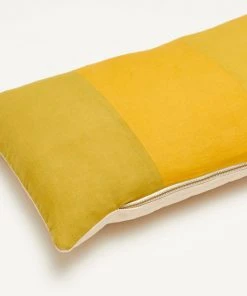 Anchal Naturally Dyed Colorblock Lumbar Pillow