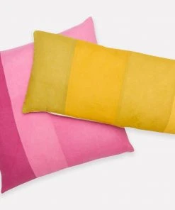 Anchal Naturally Dyed Colorblock Lumbar Pillow