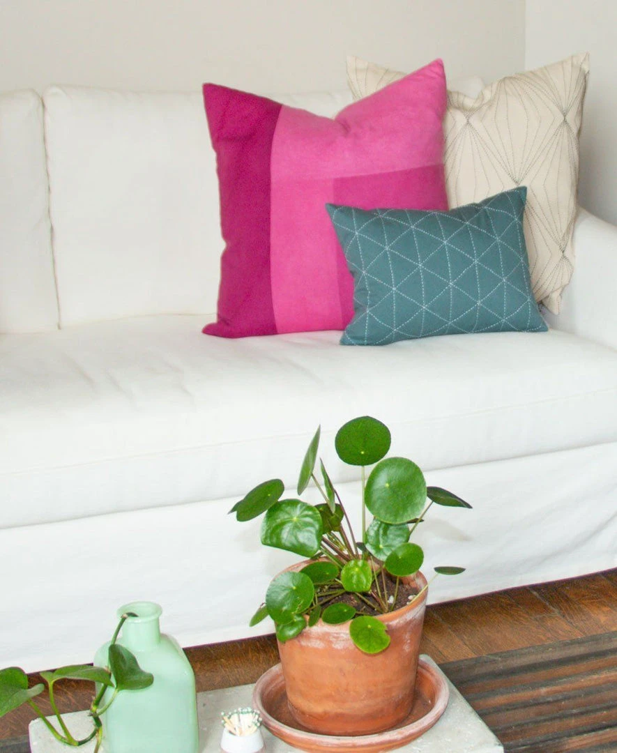 Anchal Home Goods Naturally Dyed Colorblock Throw Pillow Anchal Home Goods Naturally Dyed Colorblock Throw Pillow