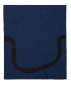Haptic Lab Home Goods New Orleans Map Throw Quilt