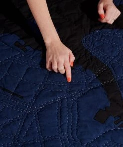 Haptic Lab New York Map Throw Quilt