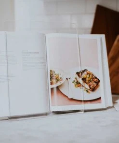 Newly Goods Balsamo Recycled Lucite Cookbook Holder Best Sellers