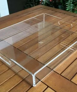 Newly Goods Balsamo Lucite Upcycled Rectangle Tray Best Sellers