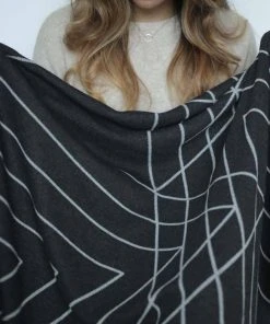 Newly Goods Monoline Triangles Recycled Throw Blanket Home Goods