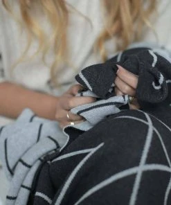 Newly Goods Monoline Triangles Recycled Throw Blanket Home Goods