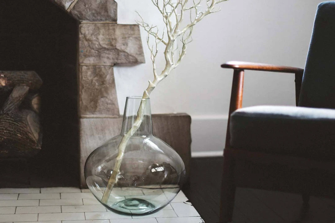Newly Goods Handcrafted Palo Recycled Glass Vase Newly Goods Handcrafted Palo Recycled Glass Vase