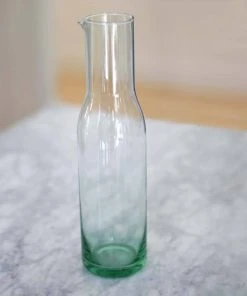 Newly Goods Tavola Recycled Glass Pitcher Handcrafted