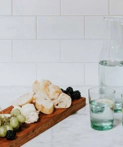 Newly Goods Tavola Recycled Glass Pitcher Handcrafted