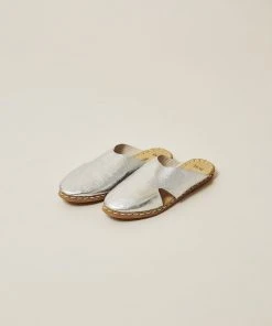 Nida Lu Handmade Shoes Women's Antalya Mule - Silver