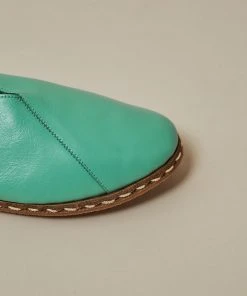 Nida Lu Handmade Shoes Women's Lu Loafer - Turquoise 4 Nida Lu Handmade Shoes Women's Lu Loafer - Turquoise